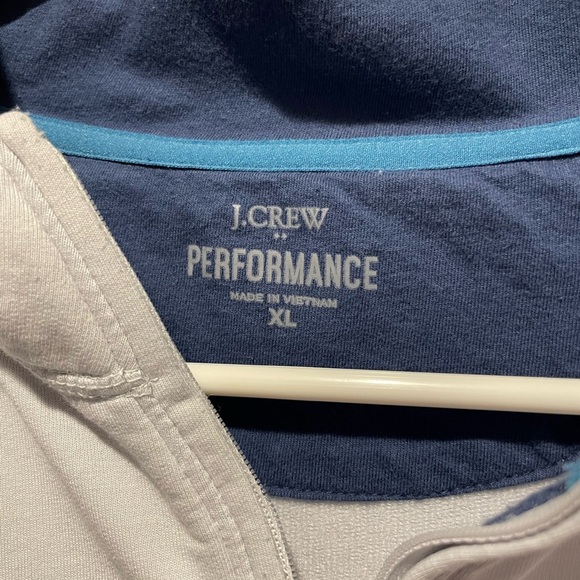 J. Crew Mens Quarter-Zip Pullover Light Gray Size XL - Picture 3 of 4